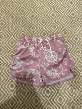 Julia Amory Pink Floral Drawstring Swimsuit